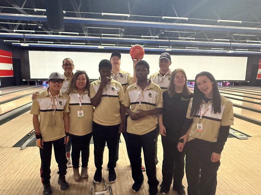 The Pirate Unified bowling team poses for a picture while at the state tournament for the third straight year. The team, representing Pagosa Springs High School, placed 19th at the tournament.